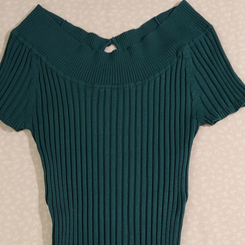 Stretch Sweater Blouse Top